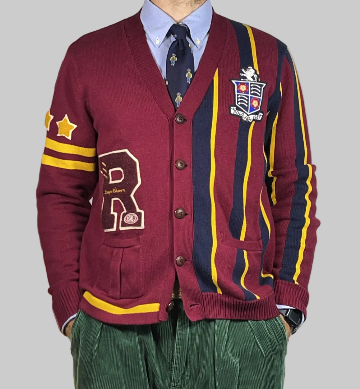 Polo Ralph Lauren Collegiate Crest Cotton Cardigan