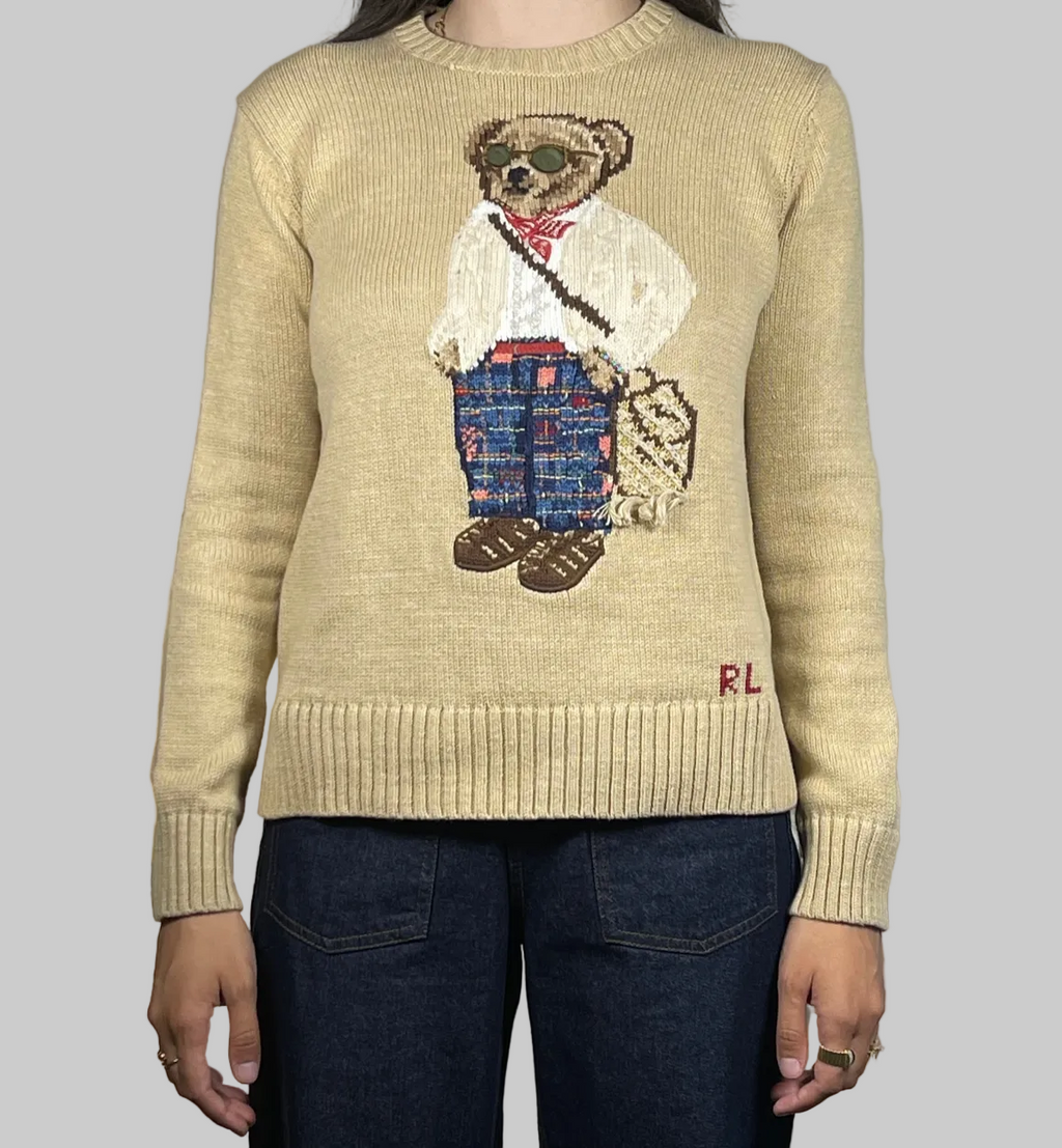 Polo by Ralph Lauren Polo Bear Crossbody Cotton Sweater (2022)