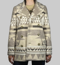 Polo Ralph Lauren Geometric Wool-Blend Peacoat