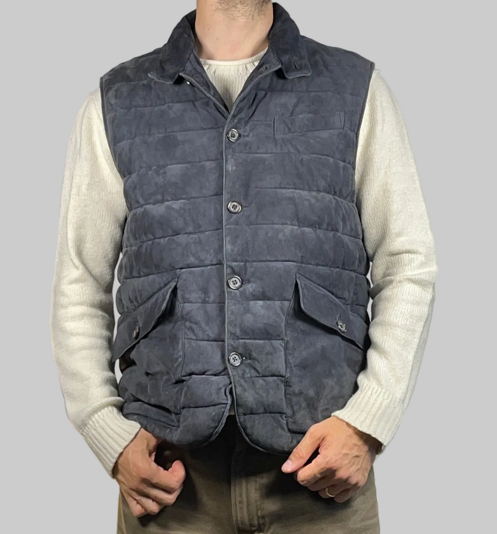 Polo Ralph Lauren Quilted Goat Suede Vest