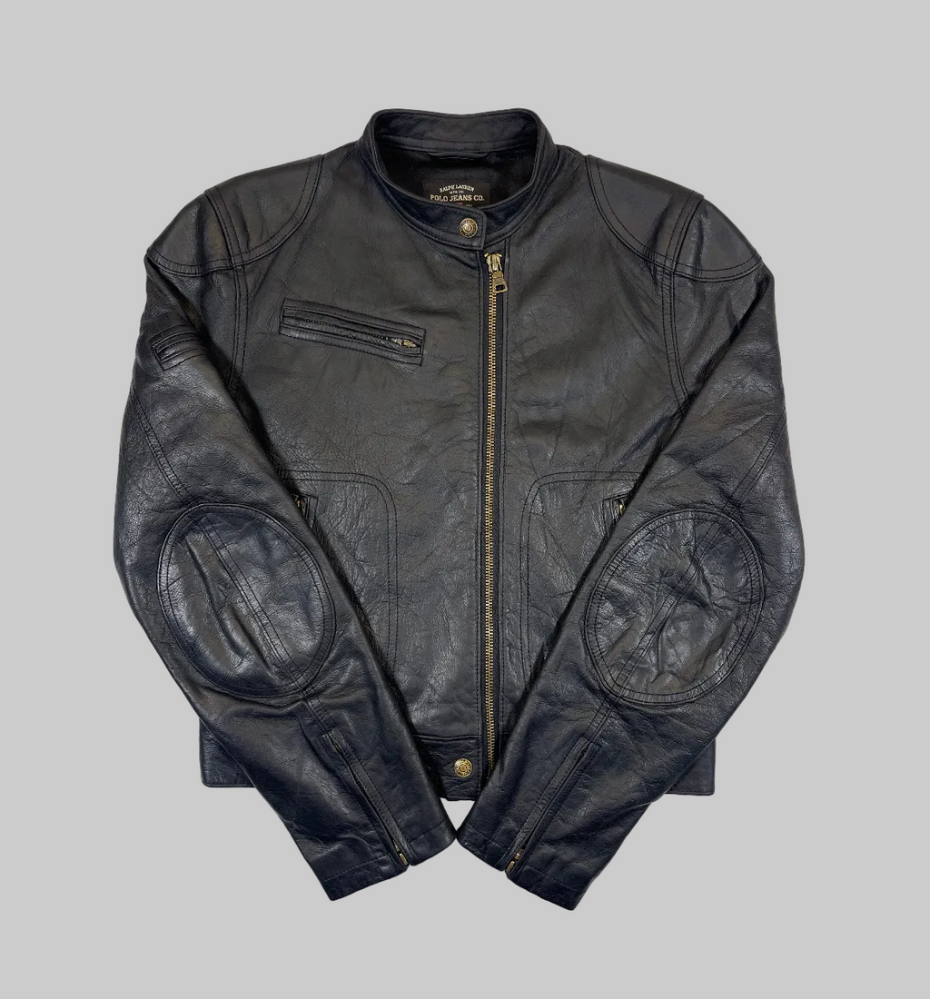 Polo Jeans Co. Ralph Lauren Vintage Genuine Cowhide Motorcycle Jacket