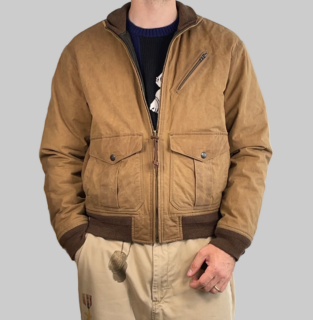 Polo Ralph Lauren Waxed Cotton Bomber Jacket (2023)