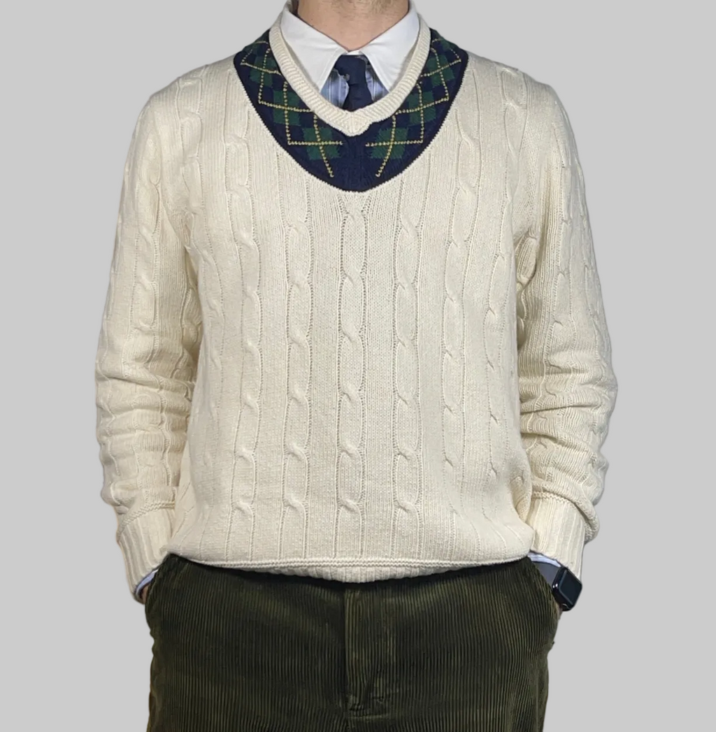 Polo by Ralph Lauren Iconic Cotton & Cashmere Cricket Sweater
