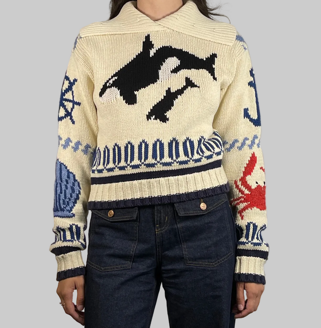 Polo Ralph Lauren Nautical Intarsia Cotton Sweater (2022)