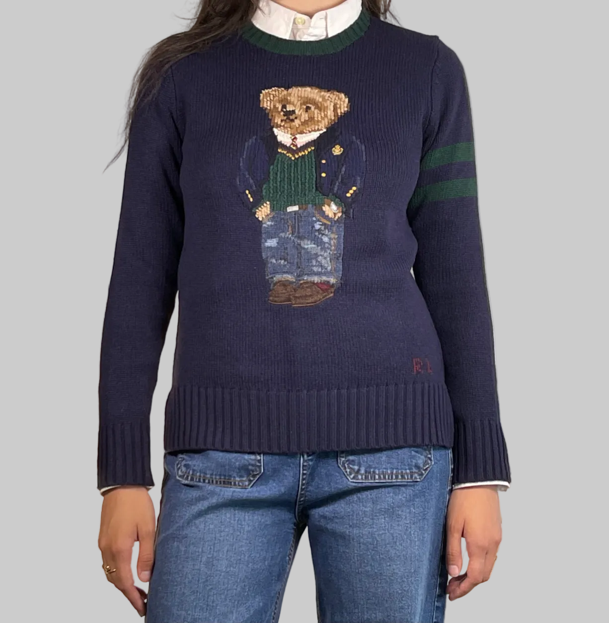 Polo Ralph Lauren Preppy Polo Bear Wool Sweater