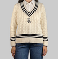Lauren Ralph Lauren LRL Crest Cable-Knit Cricket Sweater (2024)