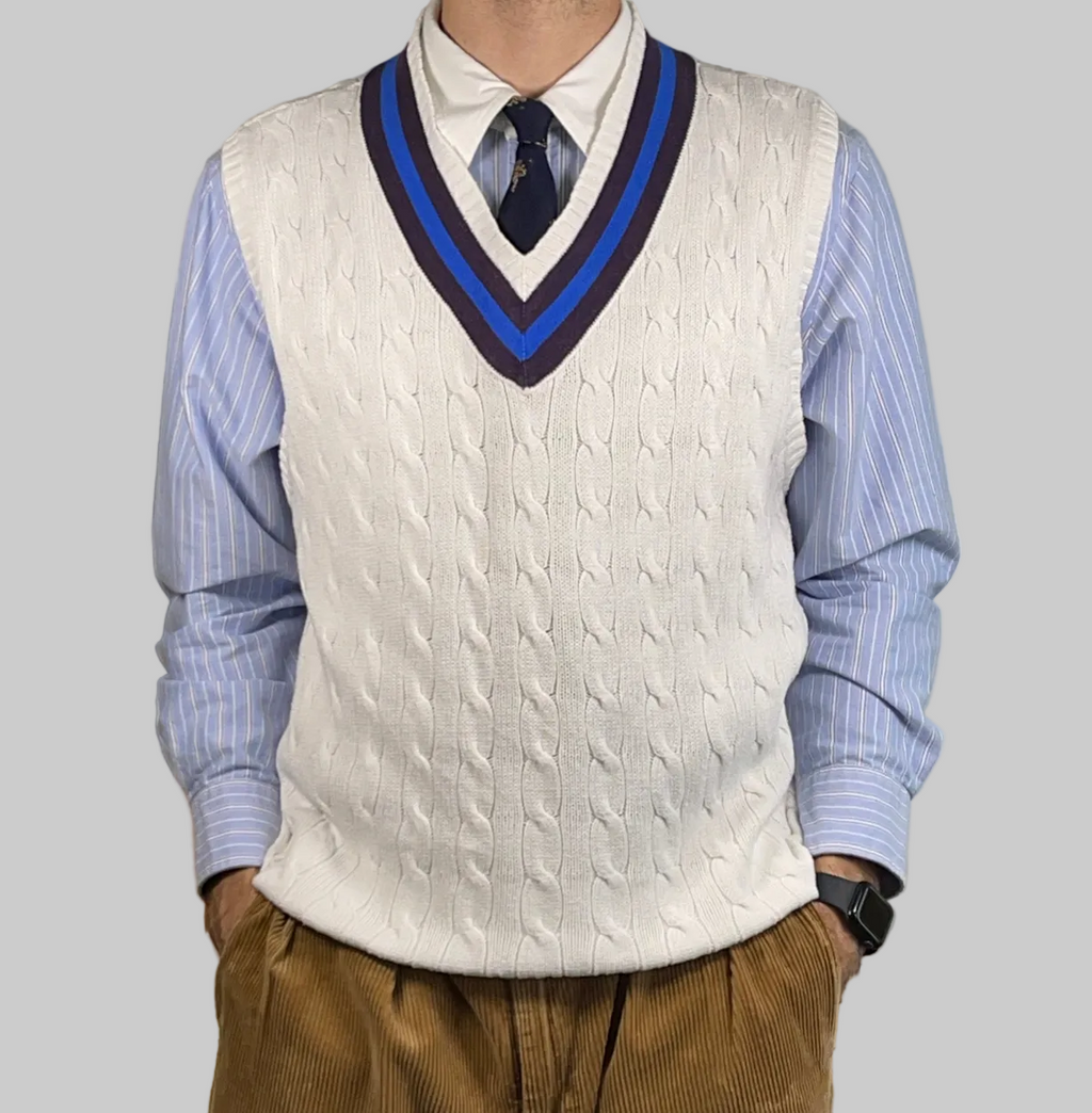 Polo by Ralph Lauren Vintage Cotton Cricket Sweater Vest