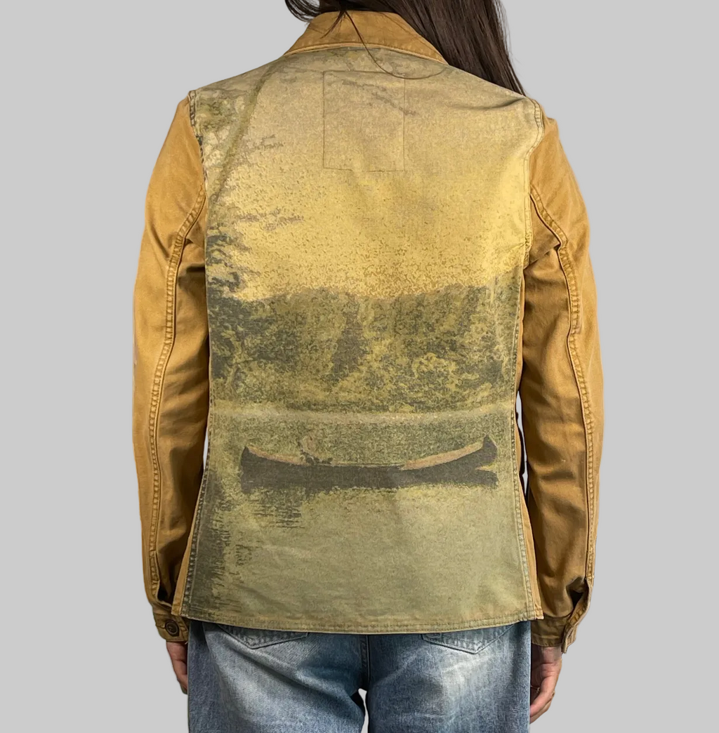 Ralph Lauren Denim & Supply Vintage Canoe-Print Cotton Canvas Workwear Jacket