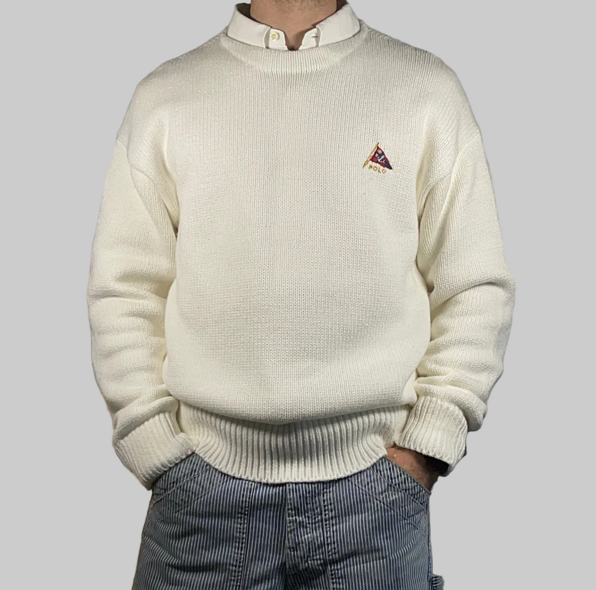Polo by Ralph Lauren Nautical-Inspired Embroidered Cotton Sweater