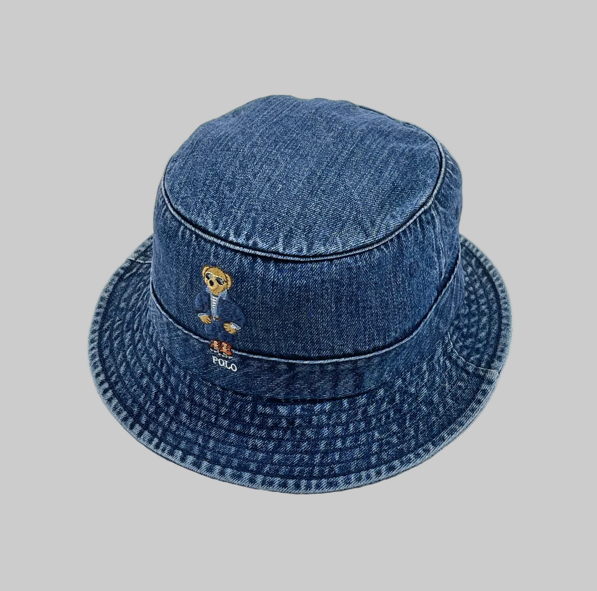 Polo Ralph Lauren Polo Bear Indigo Denim Bucket Hat