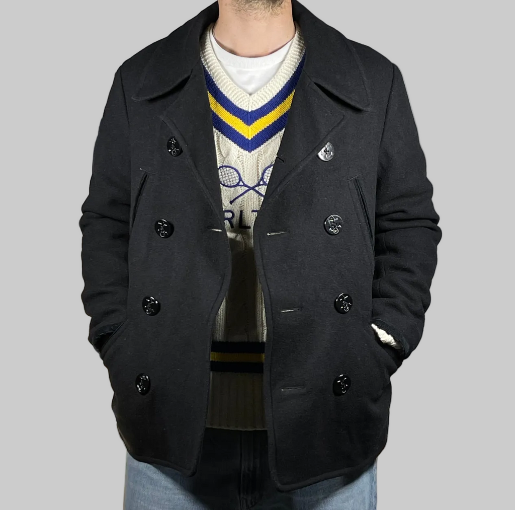 Ralph Lauren Denim & Supply Vintage Wool-Blend Peacoat M
