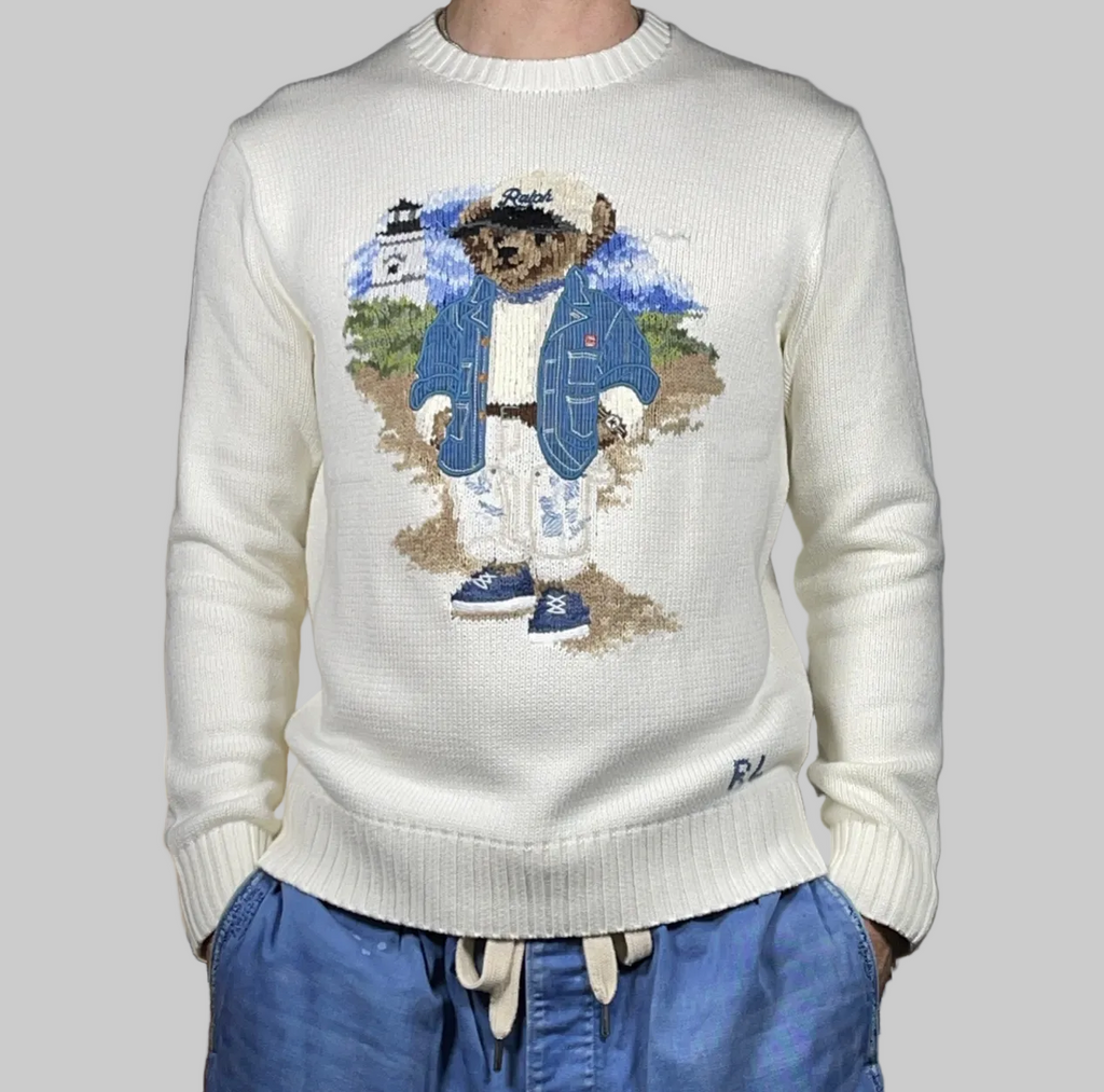 Polo by Ralph Lauren Polo Bear Seaside Cotton Sweater S