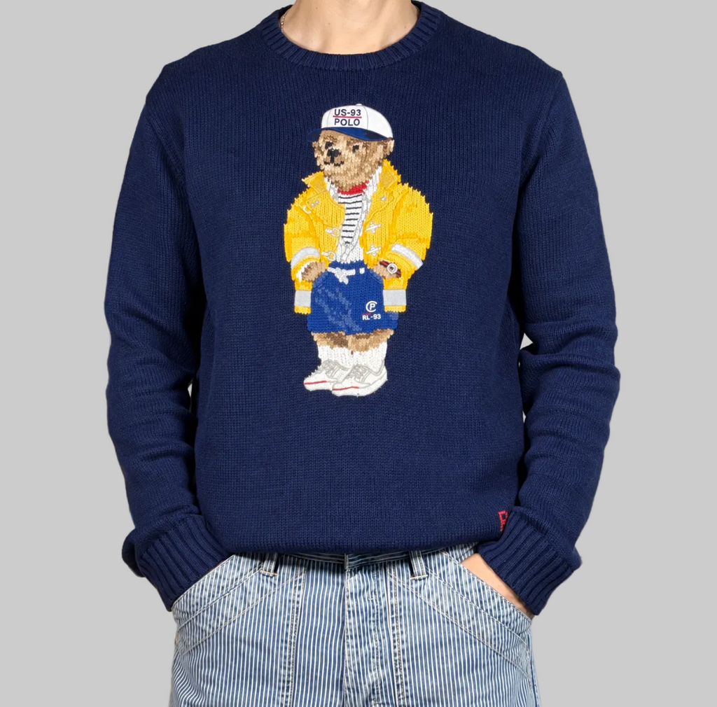 Polo Ralph Lauren Polo Bear CP RL-93 Cotton & Linen Sweater M