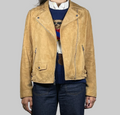 Lauren Ralph Lauren Goat Suede Biker Jacket M