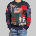 Polo by Ralph Lauren Polo Country Flag Patchwork Wool Sweater XL