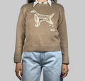 Lauren Ralph Lauren English Setter Intarsia-Knit Cotton Sweater XS