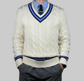 Polo by Ralph Lauren Iconic Cable-Knit Cotton Cricket Sweater M