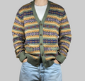 Polo by Ralph Lauren Fair Isle Cotton, Wool & Linen Cardigan XL