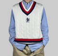 Polo Ralph Lauren R.L.F.C. Cable-Knit Cotton Cricket Sweater Vest XL