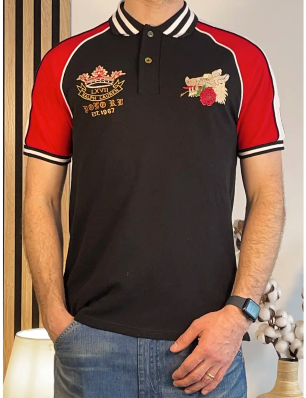 Polohemd im Custom Slim Fit – Chinesisches Neujahr