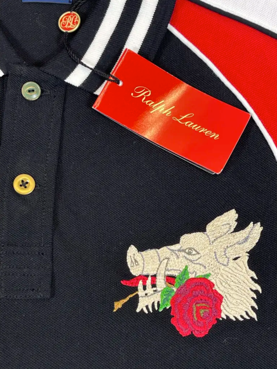 Polohemd im Custom Slim Fit – Chinesisches Neujahr