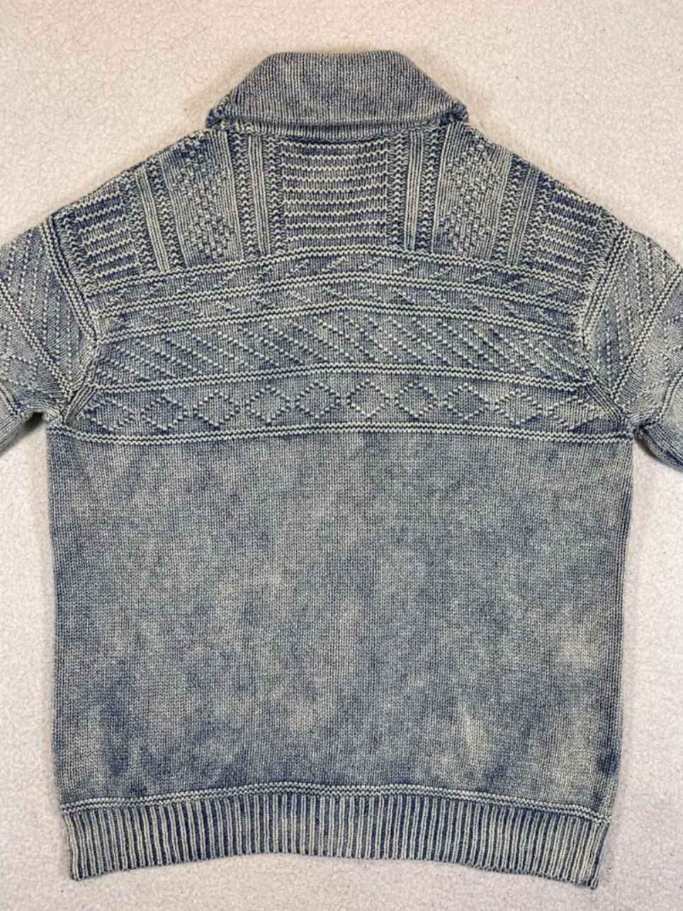 Strickjacke mit Schalkragen und Textur