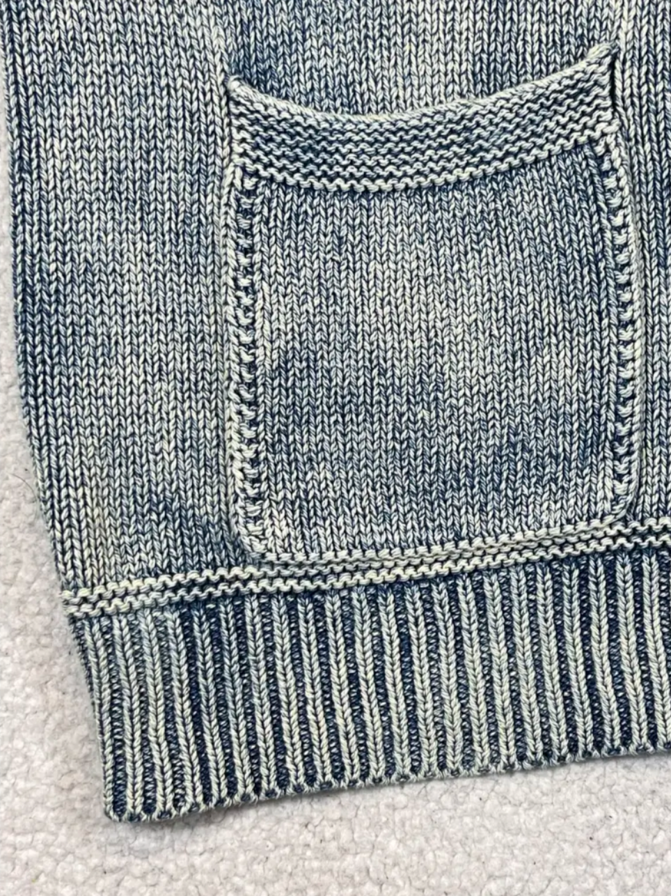 Strickjacke mit Schalkragen und Textur