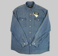 Ralph Lauren Polo Country Hemd aus Indigo-Baumwolle und Leinen