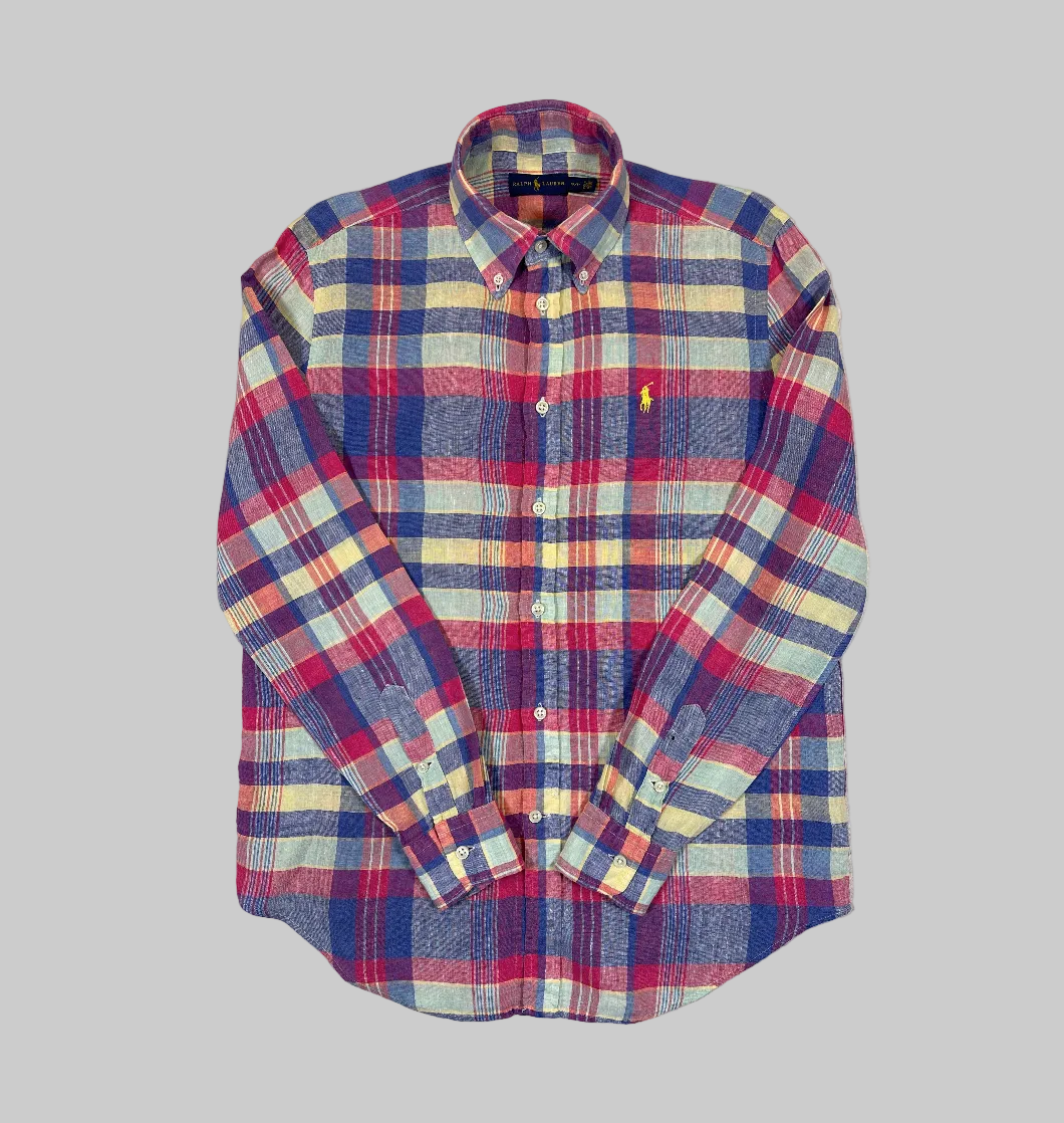 Ralph Lauren Linen Plaid Shirt (Vintage)