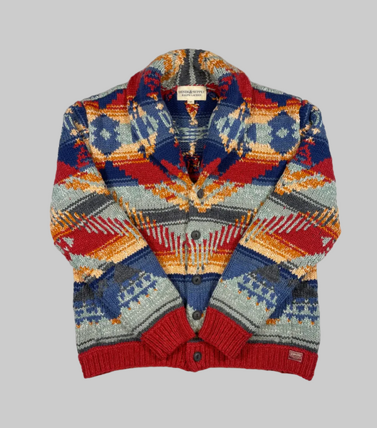 Denim & Supply Ralph Lauren Aztec Cotton Blend Cardigan (Vintage