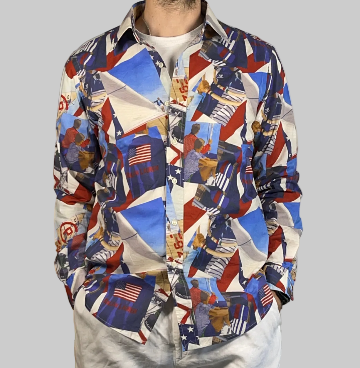 Ralph Lauren CP RL-92 Patchwork Poplin Shirt